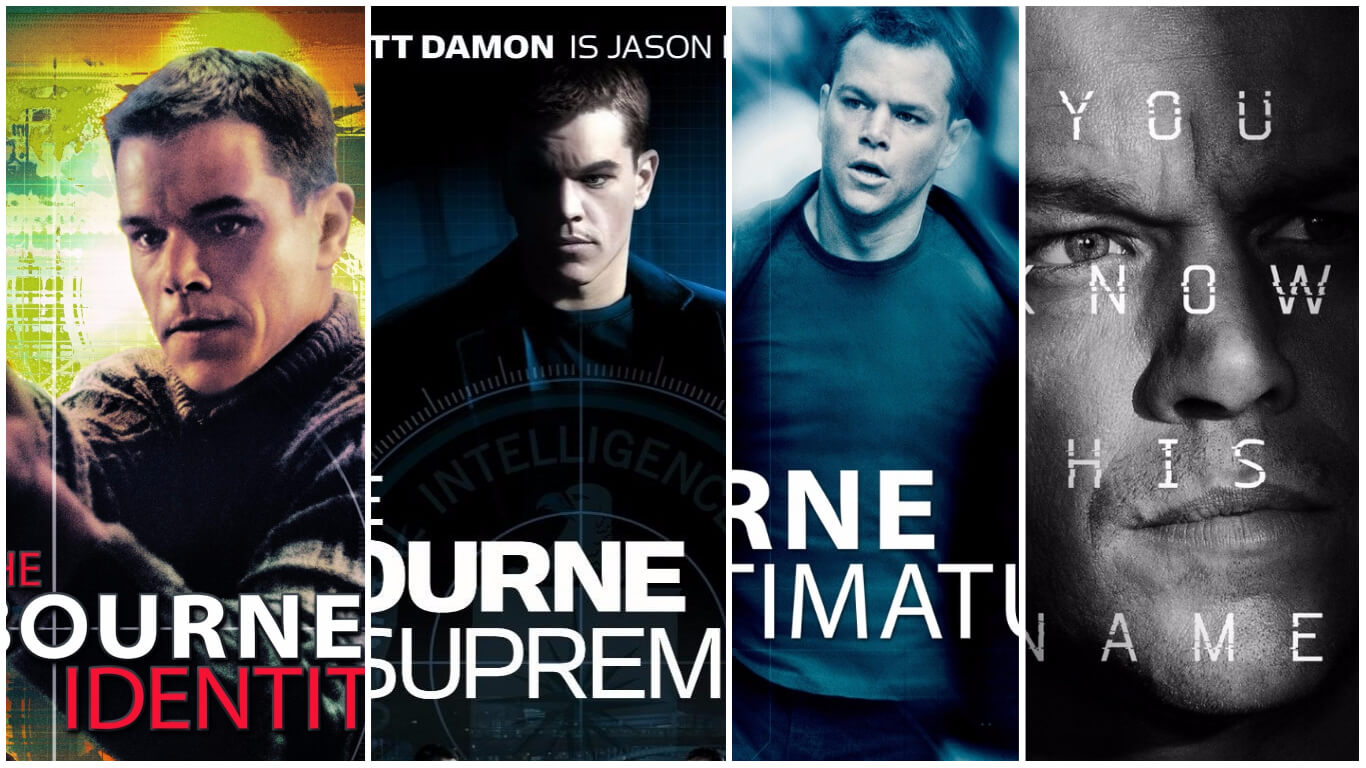 Bourne Series Collage Matt Damon
